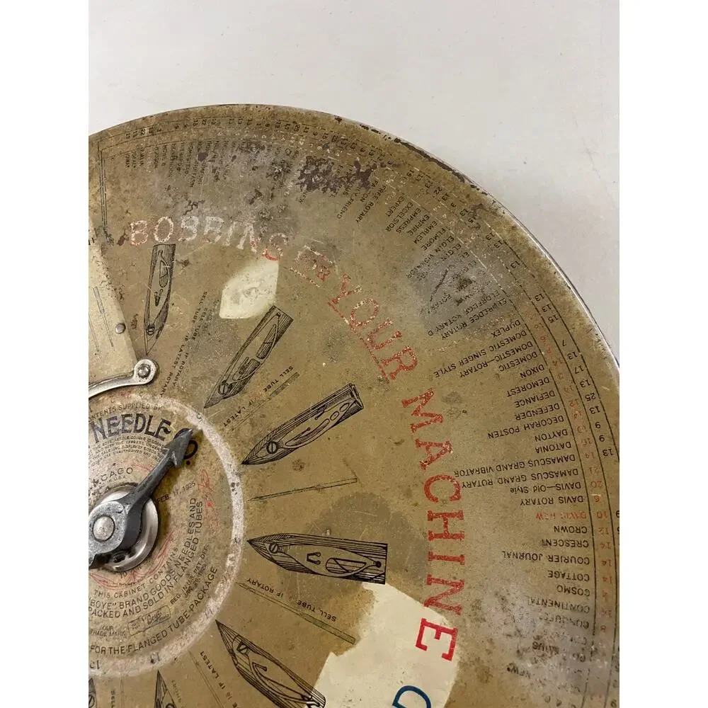 Antique 1920s Boye Needle Co. Chicago Spinning Display Store Dispenser